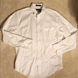 Nordstrom white button down dress shirt.